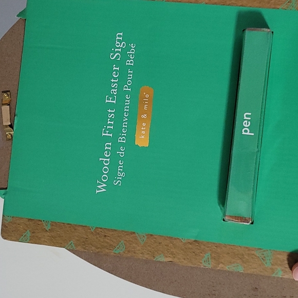 Baby Wooden decor first Easter sign - Picture 2 of 2